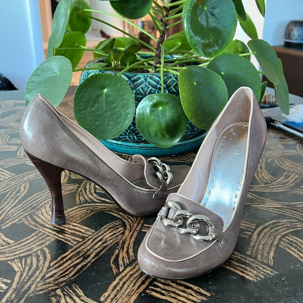 BCBGirls Loafer Heels 8.5